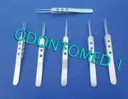 6 O.R GRADE FINE POINT SUTURE TYING PLATFORM FORCEPS 4.5"