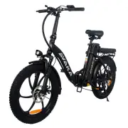[EU DIRECT] AVAKA BZ20 PLUS Electric Bike 48V 18.2AH 500W Electric Bike 20*3.0 Inch 70-100KM Mileage Range Max Load 120K