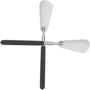 [ANDRESLAD] Travel Size Shoehorn Small Metal Shoehorn Long Handle for Lazy People Ski Boots Stainless Steel