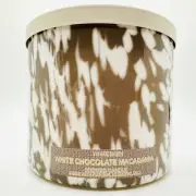 NEW! BATH & BODY WORKS WHITE CHOCOLATE MACADAMIA 3-WICK SCENTED CANDLE 14.5 OZ