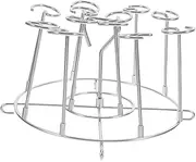 PHENOFICE 1 Set Stainless Steel Skewer Holder for Air Fryer Vertical Barbecue Rack with Sharp Needle Tips for Effortless Cooking Easy to Clean Nonstick Surface for Poultry and Meat Skewers
