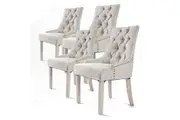 French Provincial Dining Chair Oak Leg Cream Furniture For Home And Garden Dining Chairs
