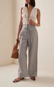 [Onia] Air Linen Paperbag Pants