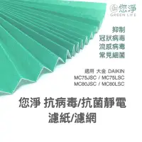 在飛比找Yahoo!奇摩拍賣優惠-您淨 大金 DAIKIN 空氣清淨機 抗病毒抗菌 靜電濾紙 