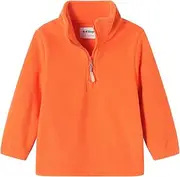 [Mud Kingdom] Boys Girls Quarter Zip Sweatshirt Polar Fleece Long Sleeve Shirts Mock Neck Fall Pullover Tops
