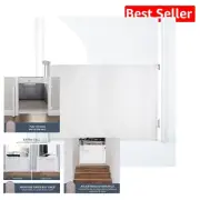 Retractable Baby Gate 35" Tall x 55" Wide - Modern Safety for High Traffic Areas