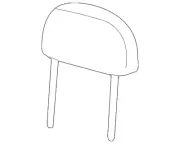 Genuine Ford Headrest 5L2Z-78611A08-FAA