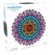 500pc Mindful Living Mindfulness Balance Mandala Round Puzzle Game Kids 4y+