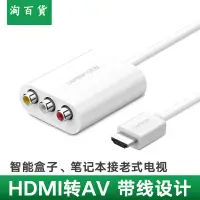 在飛比找樂天市場購物網優惠-淘百貨 ● hdmi轉av轉換器電腦ps4 3適用小米天貓盒