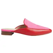 Cole Haan Perley Slip On Mules Womens Red Flats Casual W25434