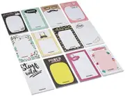 Solimo Pack Of 12 Writing Note Pad For Planning & Office 6.5 X 3.5 Inches