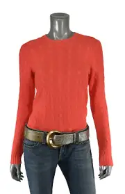 Ralph Lauren Purple Label Distressed Gold Alligator Buckle Belt M New $1950