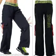 ZUMBA CARGO CAPRI PANTS DANCE FITNESS SALSA Harrods UK Convention RARE S M L XXL