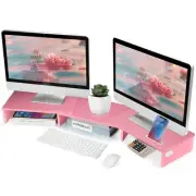Dual Monitor Stand Riser for 2 Monitors, Monitor Stand for Desk, Adjustable L...