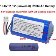 10.8V 11.1V 3200mAh Rechargeable Battery For Massage Gun PGM-1000-GB Backup New