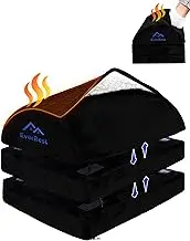 EverRest Under Desk Footrest for Office Use - Warmer Feet, 3 Adjustable Heights - Tall Ergonomic Foot Rest Stool for Gaming Chair, Computer - Leg Support for Work from Home