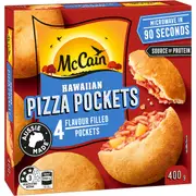 McCain Pizza Pocket Snacks Hawaiian 4 Pack