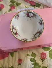 Vintage Royal Albert Bone China "Celebration" Pattern Cereal Bowl