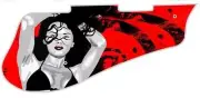 Pickguard Pick Guard 5120 Graphical Graphic Guitar Bikini Girl