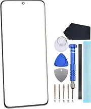 Glass Screen Repair Part for Samsung Galaxy S20 Ultra 5G S20 Ultra SM-G988 SM-G988U SM-G988U1 SM-G9880 SM-G988B Front Glass Screen Replacement Black