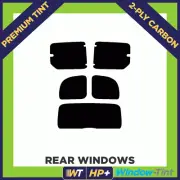 For Renault Kangoo (Hatch boot) 07+ Carbon Pre Cut Window Tint 35% Light 2-ply