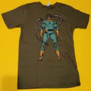 Marvel Mad Engine Doc Ock Octpus 2-sided Green T-Shirt Small NWOT