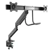 StarTech Dual Monitor Arm Desk Mount with USB & Audio, VESA up to 32" Displays - ARMSLIMDUAL2USB3