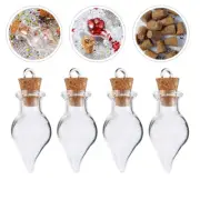 30 Pcs Drifting Bottle Pendant Bottles with Cork Stoppers Wishing Glass