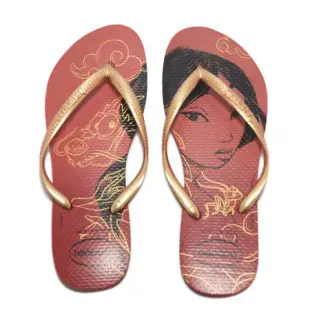 Havaianas 拖鞋 Slim Princesas 女鞋 紅 金 花木蘭 夾腳拖 人字拖 41350451440W