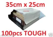 POLY COURIER BAG MAILER MAILING SATCHEL 100 PCS 350MM X 250MM POST SATCHEL
