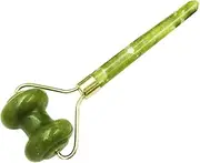 WRITWAA Natural Jade Stone Face Roller Massage Tool for Aging and Smoother Skin Lightweight and Portable Facial Massager for Skin Care for Home Use Travel