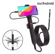 Two-Way 360° Articulating Borescope, 1080P Camera, Endoscope with Light