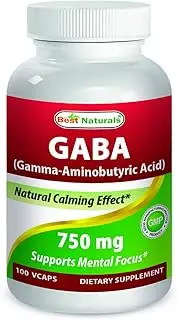 Best Naturals Gaba 750 Mg 100 Veggie Caps