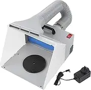 Airbrush Spray Booth, Foldable Paint Exhaust System with Turntable, Portable Spray Booth for Model Painting, Ventilation Filter Extractor Set