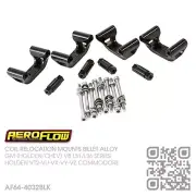AEROFLOW BILLET COIL RELOCATION V8 GEN 3 LS1 5.7L [HOLDEN V2-VZ MONARO CV8] BLK