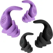 2 Pairs of Soundproof Earplugs, Ear Plugs for Sleeping, Reusable Silent Anti-...