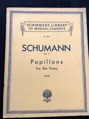 SCHUMANN OP. 2 PAPILLONS FOR THE PIANO (Volume 1544) Shirmer’s Library VG B2