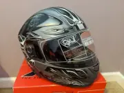 AFX FX-90 REAPER FROST FULL FACE MOTORCYCLE HELMET SIZE SMALL #H17