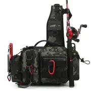 Fishing Tackle Backpack Fishing Gear Storage Bag Fanny Pack for Men Fly Fishi...
