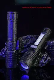 2x990000000Lumen Super Bright LED Flashlight Tactical Rechargeable Lights ***US