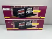 VTG Laser Line 2 x 8 VHS VCR Tape Storage Black Plastic Rare NOS Laserline