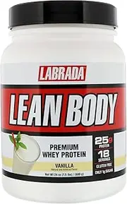 Labrada Nutrition Lean Body Premium Whey Protein, Vanilla, 24 Ounce
