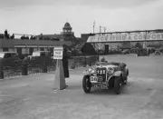 Singer sports competing in the JCC Rally, Brooklands, Surrey, 1939 - Old Photo
