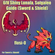 6IV Ultra Shiny Solgaleo & Lunala Pokemon Sword and Shield (Square Shiny)