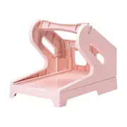 Pink Label Paper Holder Organizer Stand for Office Desk Shelf Storage Solution