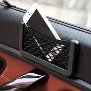2x Adhesive Car Mesh Storage Holder Card Mesh Organizer Storage Pocket