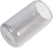 SECFOU Can Shaped Glass Water Mug Milk Cup for Office Use Heat Resistant and Drinking Glass Lightweight Beverage Container for Cold Drinks