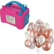 Electric Balloon Pump Balloon Inflator 600W Power 2 Nozzles Portable High Power