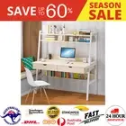 Large Computer Desk Workstation Shelves Drawers Study Table Home WHITE