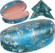 [PG6] FF1 Oversized Hard Shell Sunglasses Case, Durable Protective Holder for Extra Large Reading Glasses